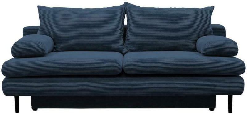 2-Sitzer-Sofa mit Schlaffunkt. Fiore und Bettkasten Blau