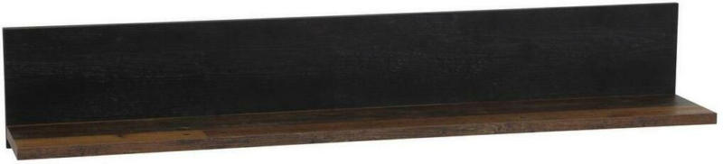 Wandboard Atlanta B: 135 cm Dunkelbraun/Oldwood Dekor