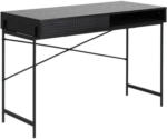 Möbelix Schreibtisch mit Schiebetür B:110cm H:50cm Angus Schwarz