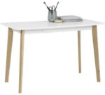 Möbelix Schreibtisch mit Stauraum 58x75,5 cm Raven Weiß