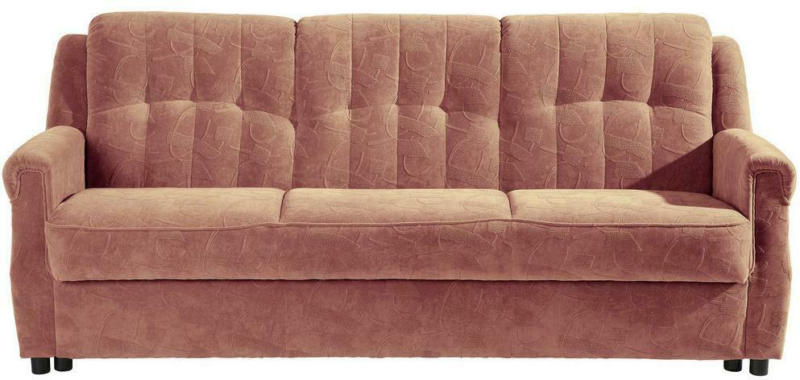 3-Sitzer-Sofa Schlaffunktion Moldau mit Armlehnen Rot
