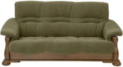 3-Sitzer-Sofa Tennessee Grün Aus Eiche Massiv