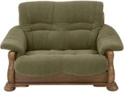 2-Sitzer-Sofa Tennessee Grün Aus Eiche Massiv