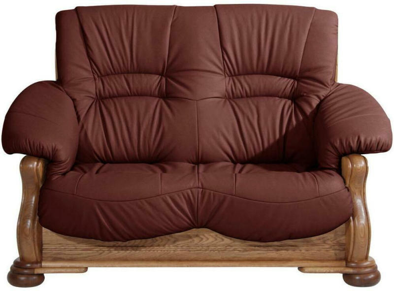 2-Sitzer-Sofa Tennessee Rot Echtleder