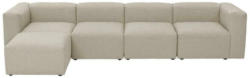 Ecksofa Lena Creme Flachgewebe