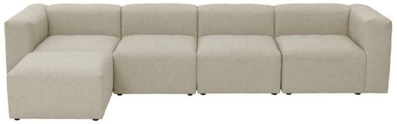 Ecksofa Lena Creme Flachgewebe