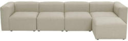 Ecksofa Lena Creme Flachgewebe