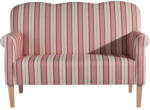Möbelix 2-Sitzer-Sofa Jule Mit Armlehnen, Rot/Beige