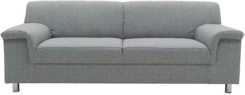 3-Sitzer-Sofa Jamie Rücken Echt Silberfarben Webstoff