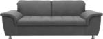 Möbelix 2-Sitzer-Sofa mit Kopfteil verstellbar Franzi Grau