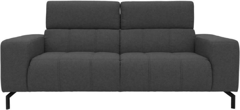 2-Sitzer-Sofa Kopfteil verstellbar Cunelli Grau