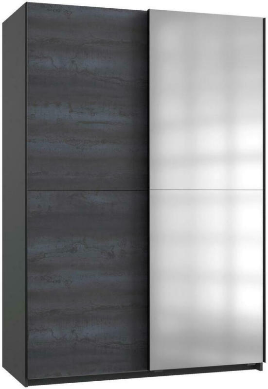 Schwebetürenschrank + Spiegel B: 135 cm Herne, Graphit
