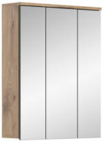 Möbelix Spiegelschrank Mason 3-Türig BxHxT: 60x77x18 cm Eiche Dekor