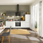 Möbelix Einbauküche Küchenblock Möbelix Win/Plan B: 280 cm Eiche Grau/Weiß