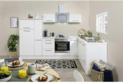 Einbauküche Eckküche Möbelix Rp290wwc mit Geräten 290x200 cm Weiß
