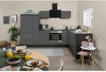 Möbelix Einbauküche Eckküche Möbelix Rp290egc mit Geräten 290x200 cm Grau