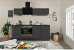 Möbelix Küchenzeile mit Geräten 210 cm Grau