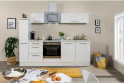 Küchenzeile Rp240wwc mit Geräte 240 cm Weiß