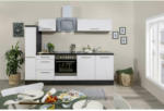 Möbelix Küchenzeile Rp240ewc mit Geräte 240 cm Grau/Weiß