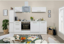 Küchenzeile Rp250wwc mit Geräte 250 cm Weiß