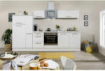 Möbelix Küchenzeile mit Geräten 300 cm Weiß