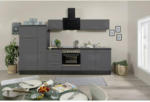 Möbelix Küchenzeile mit Geräten 300 cm Grau