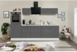 Möbelix Küchenzeile mit Geräten 270 cm Grau/Weiß