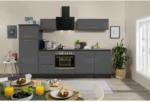 Möbelix Küchenzeile mit Geräten 280 cm Grau