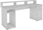 Möbelix Schreibtisch mit Stauraum B 180 H 77 cm Fantastic, Weiß