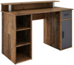 Möbelix Schreibtisch mit Stauraum B 120 cm Diego, Alteiche Dekor
