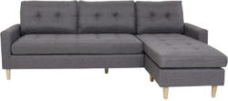 Ecksofa Atlanta B: 218cm Dunkelgrau