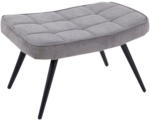 Möbelix Hocker Uta Textil Grau Sitz Gepolstert H: 39 cm