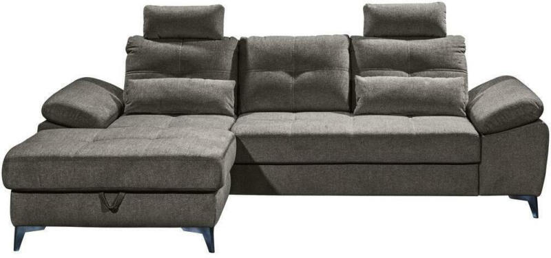 Ecksofa Auckland Dunkelbraun Links