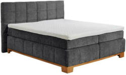 Boxspringbett Viborg 8 Graphitfarben H2/H2