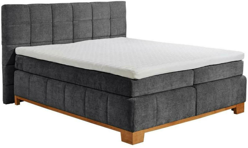 Boxspringbett Viborg 8 Graphitfarben H2/H2