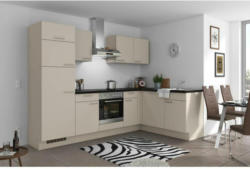 Einbauküche Eckküche Möbelix Pn 80 mit Geräten 275x175 cm Kaschmirgrau