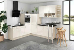 Einbauküche Eckküche Möbelix Pn80 ohne Geräte 228x287 cm Kaschmir/Magnolie