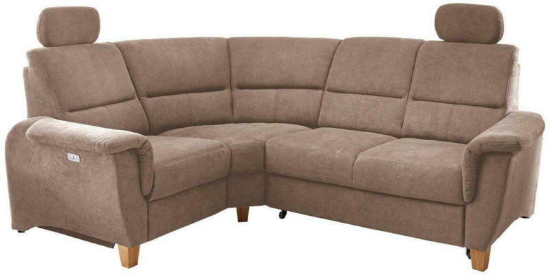 Ecksofa Parole Hellbraun S:186/237 cm