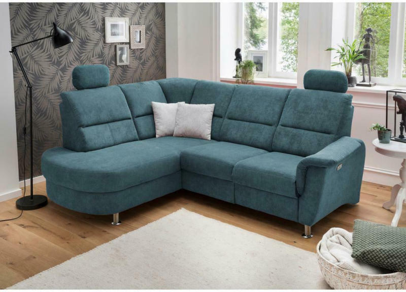 Ecksofa Parole Hellblau S:184/231 cm