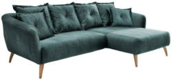 Ecksofa Baggio Blau/Grün S: 277/162 cm