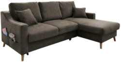 Ecksofa Valentina Braun S: 228/150 cm