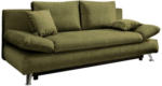 Möbelix Schlafsofa Dale Grün B: 208 cm