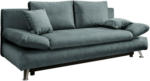 Möbelix Schlafsofa Dale Dblau/Dgrün B: 208 cm