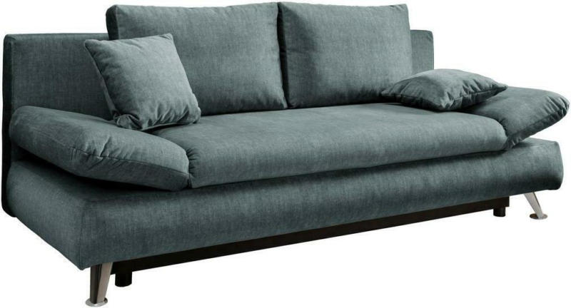 Schlafsofa Dale Dblau/Dgrün B: 208 cm