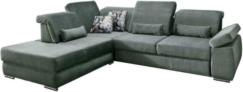 Ecksofa Milian Dblau,dgrün S:250/297cm