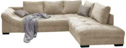 Ecksofa mit Schlaffunktion Alvito Beige Kord