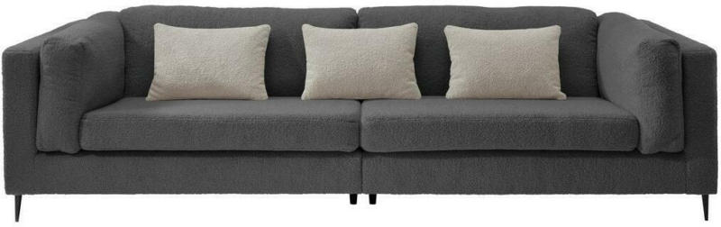 4-Sitzer-Sofa Roma Anthrazit Teddystoff