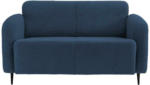 Möbelix 2-Sitzer-Sofa Marone Blau Teddystoff