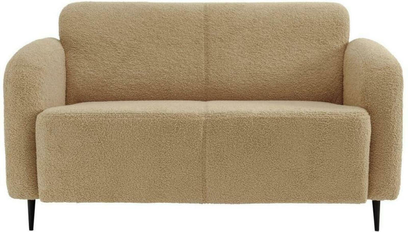 2-Sitzer-Sofa Marone Creme Teddystoff