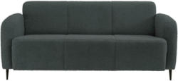 3-Sitzer-Sofa Marone Anthrazit Teddystoff